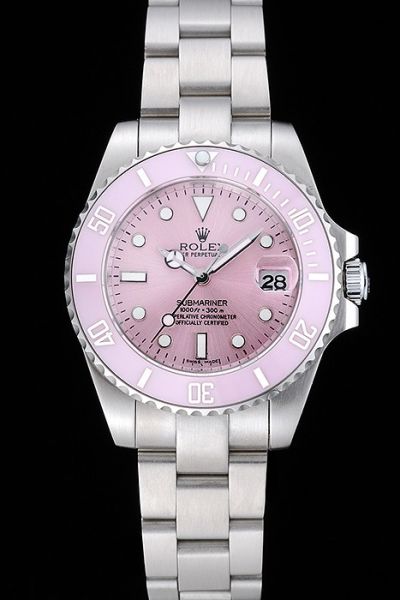 replica ladies Rolex Submariner 116610 40mm pink