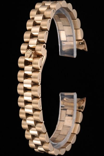 Rolex Yellow Gold Stainless Steel Bracelet With Security Hide Clasp Online Sale